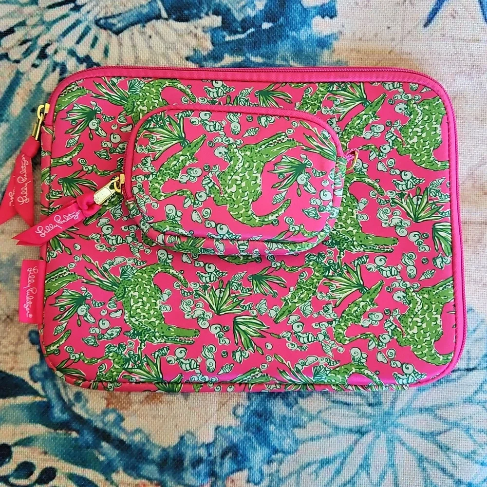 Lilly Pulitzer Alligator Tech Case Set